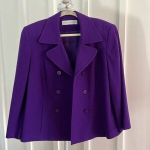 Purple wool blend VALERIE STEVENS jacket